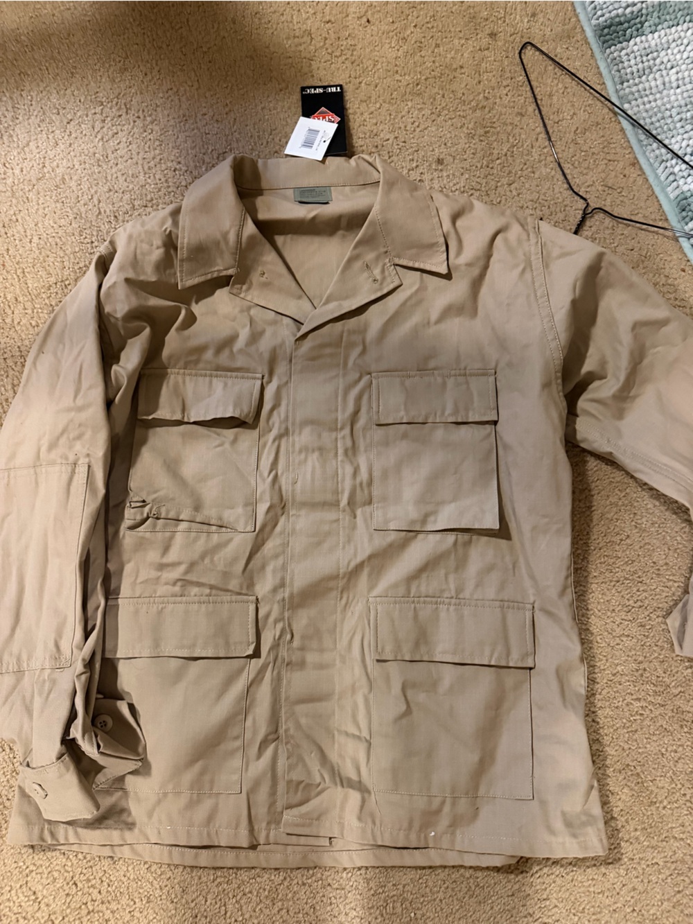 Men's Multi-Pocket Cargo Jacket in Khaki